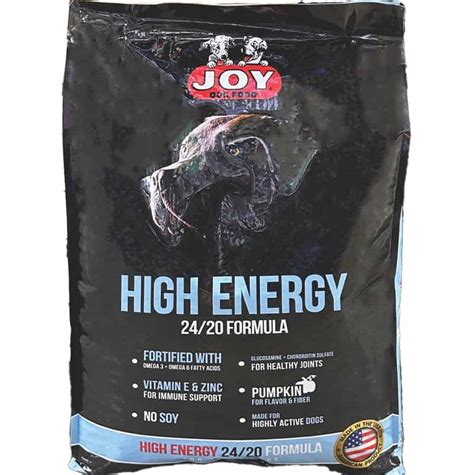 joy high energy dog food.